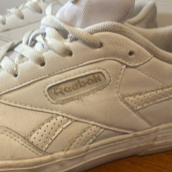 Reebok Court Advance Shoes White Leather Running Shoes - Picture 4 of 9